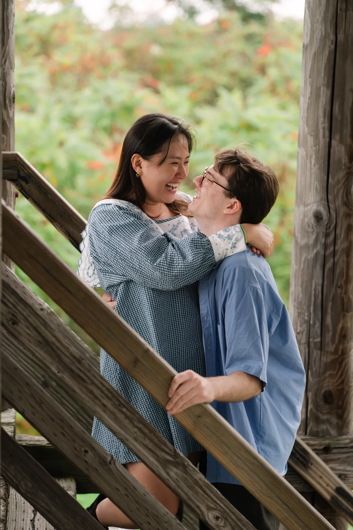 Angela & Sean couple session at Torbert MacDonald State Park, Medford, MA