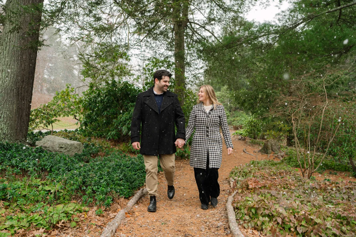 Heather & Nolan at Arnold Arboretum of Harvard University, Boston, MA; couple photography