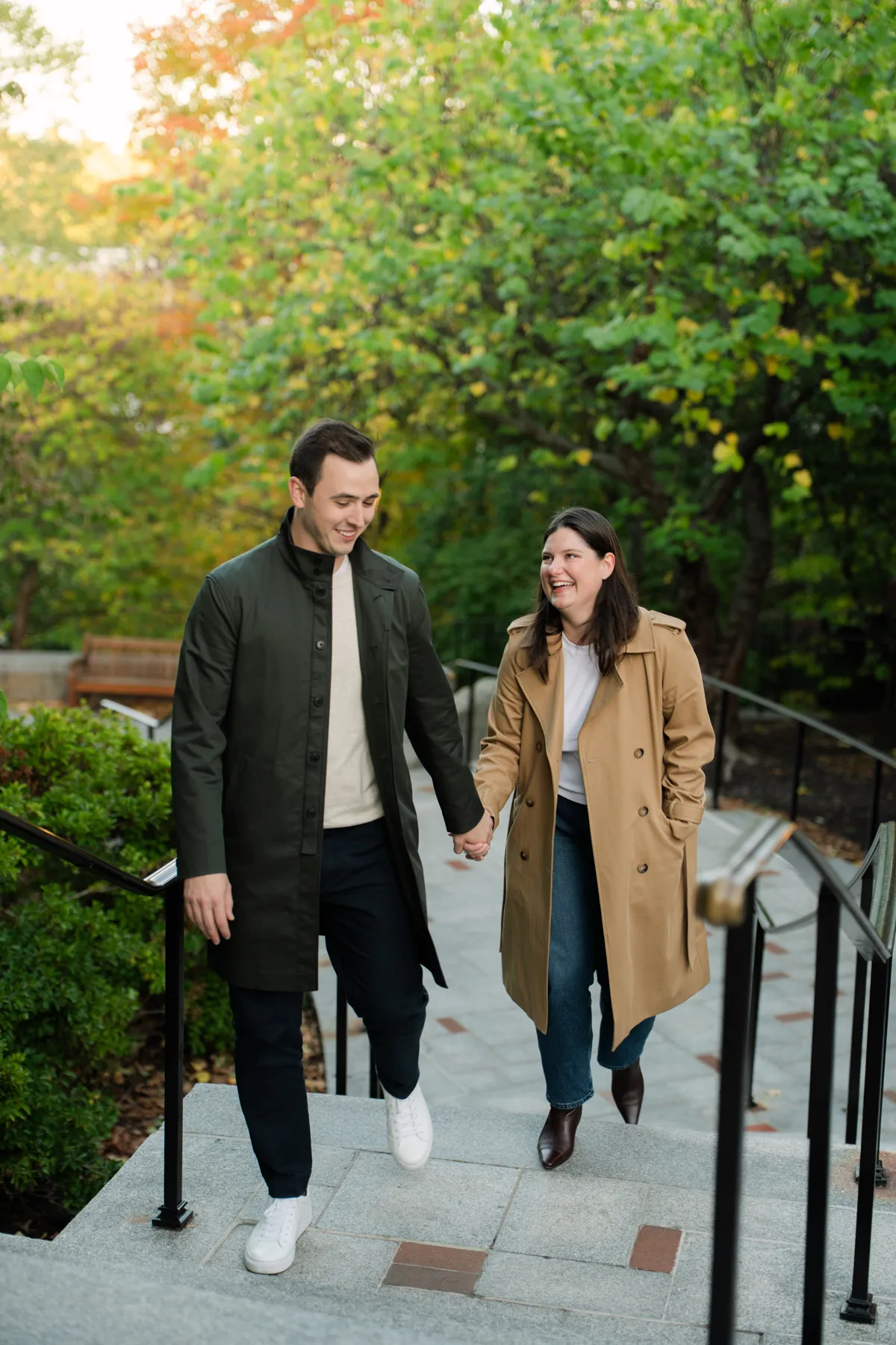Jacqueline & Evan couple session at South End & Boston College, Medford, MA