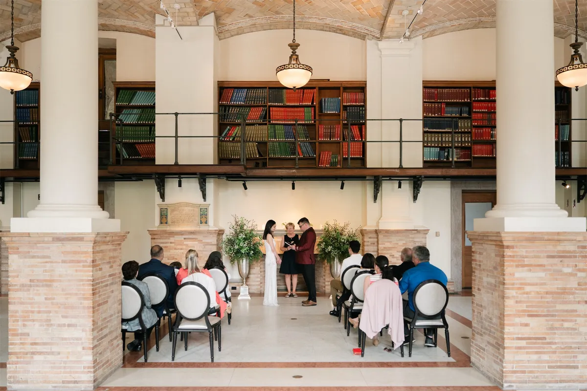 Alyssa & Jonathan at Boston Public Library, Boston, MA; wedding photography
