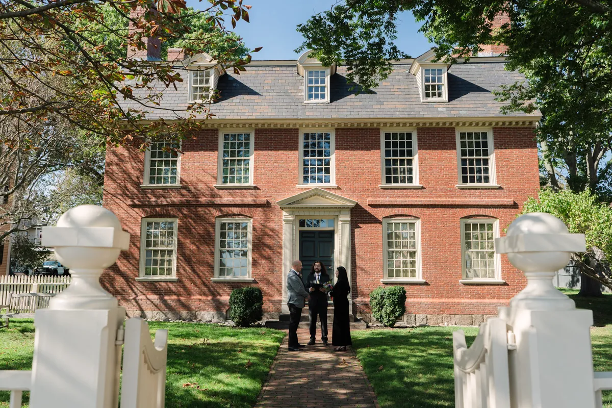 Lily & Andrew at Elopement, Salem, MA; wedding photography