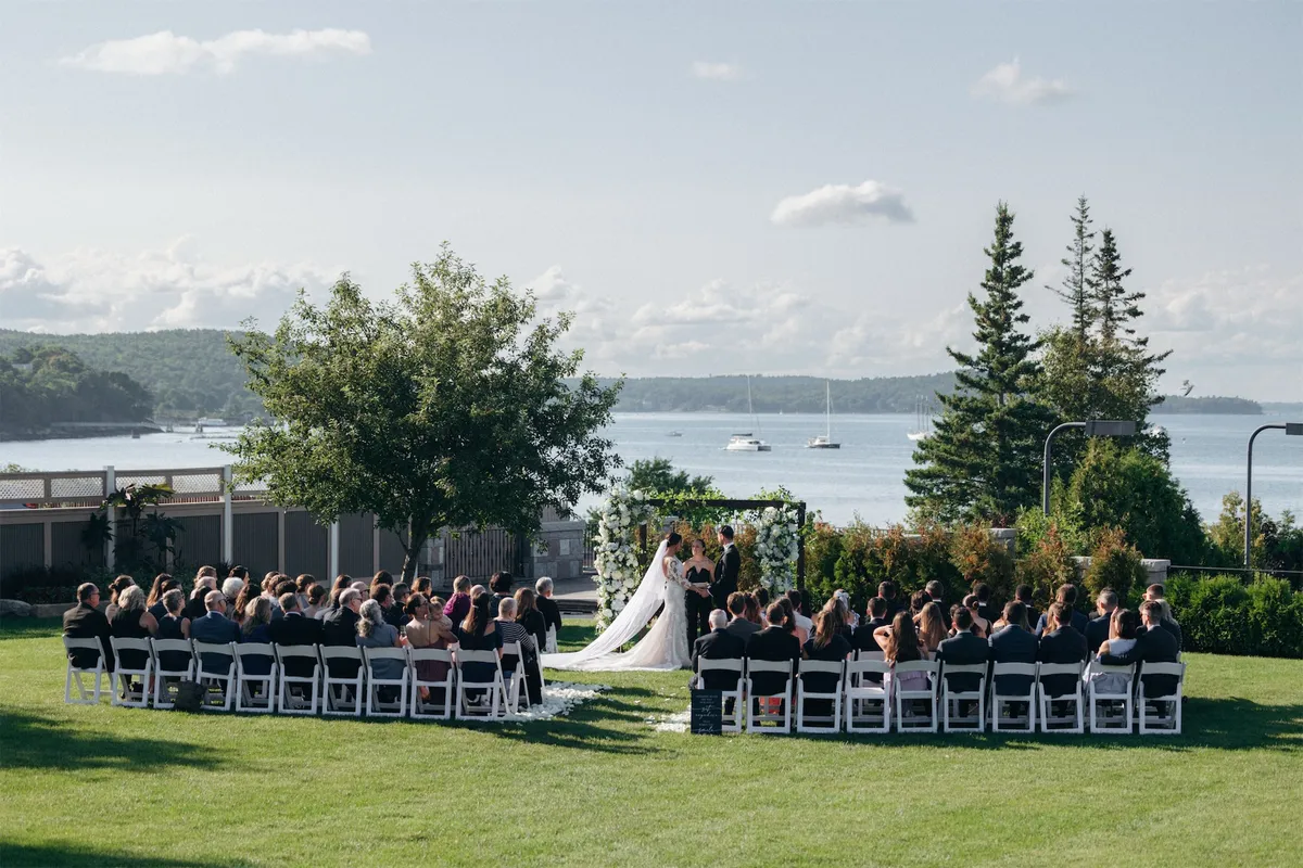 Veronica & Joseph at Harborside Hotel, Bar Harbor, ME; wedding photography
